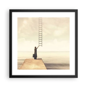 Poster in cornice nera - Viaggio magico - 40x40 cm