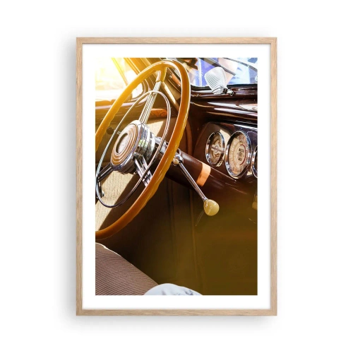 Poster in cornice rovere chiaro - Un soffio di lusso dal passato - 50x70 cm