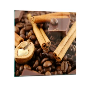 Quadro su vetro - Concerto di sapori - 70x70 cm