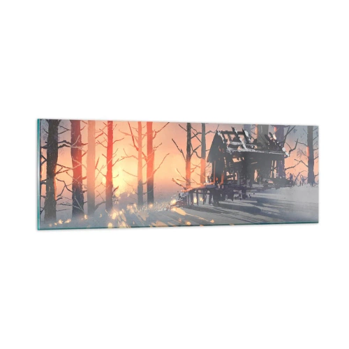 Quadro su vetro - Qui solamente il sole osserva - 90x30 cm