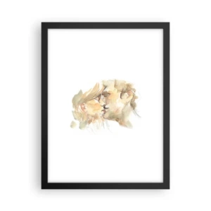 Poster in cornice nera - Sarà l'anima gemella? - 30x40 cm