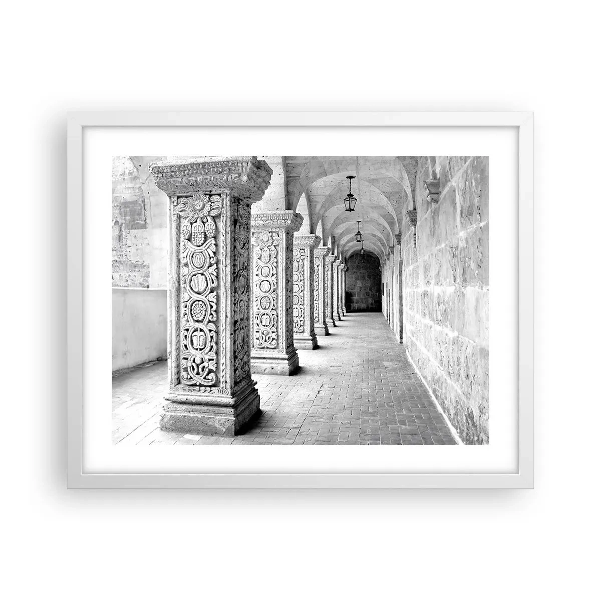 Poster in cornice bianca - Dove porterà? - 50x40 cm