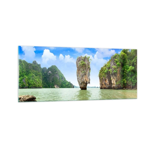Quadro su vetro - Meraviglie rocciose della natura - 100x40 cm