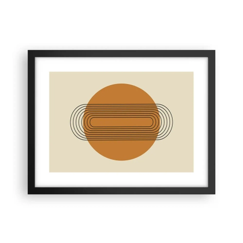 Poster in cornice nera - Piano perfetto - 40x30 cm