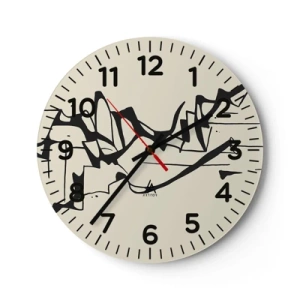 Orologio da parete - Orologio in Vetro - Forse è un paesaggio - 40x40 cm