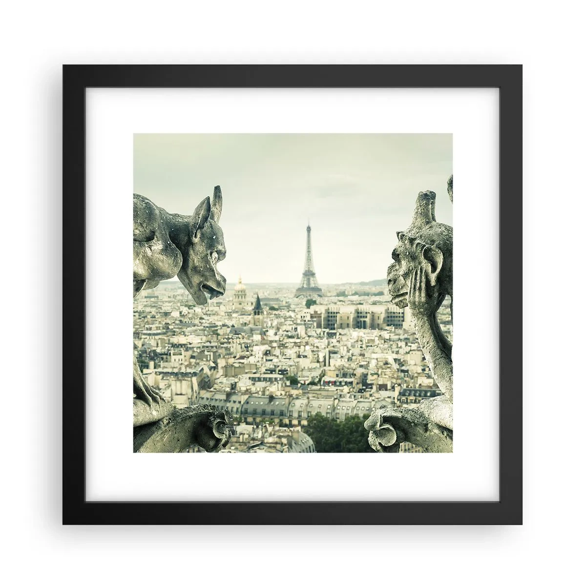 Poster in cornice nera - Chiacchierate parigine - 30x30 cm
