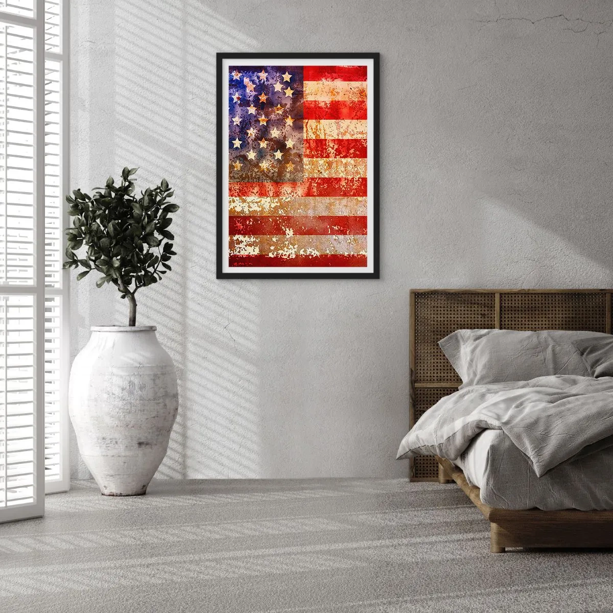 Poster in cornice nera - L'attimo non passa - 70x100 cm