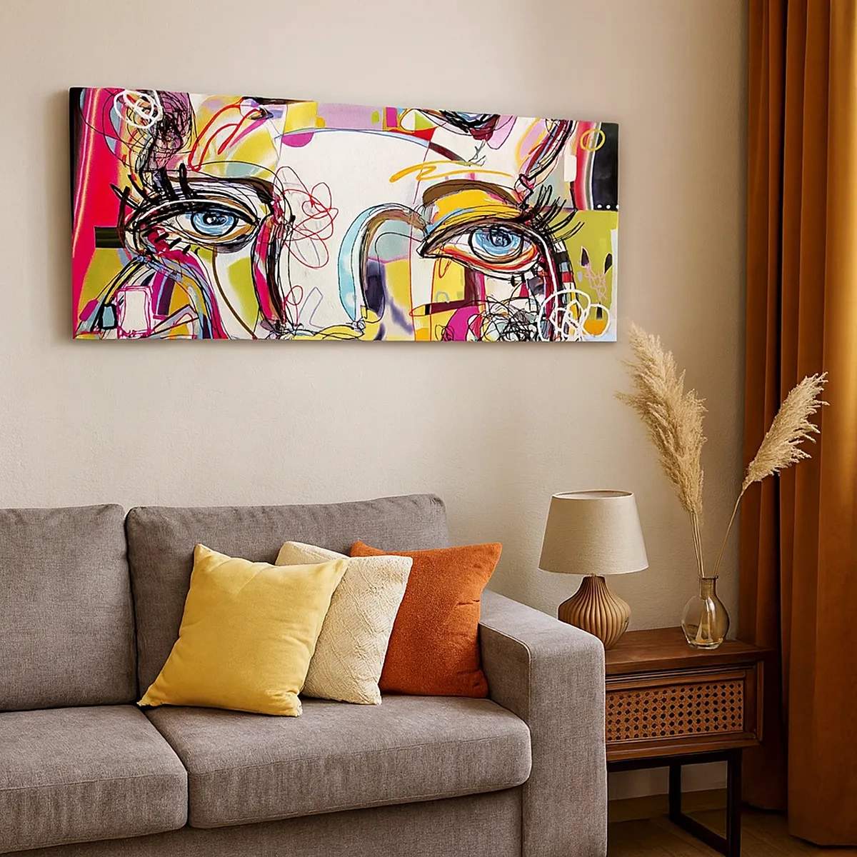 Quadro su tela - Stampe su Tela - La ricchezza della natura felina - 30x30 cm