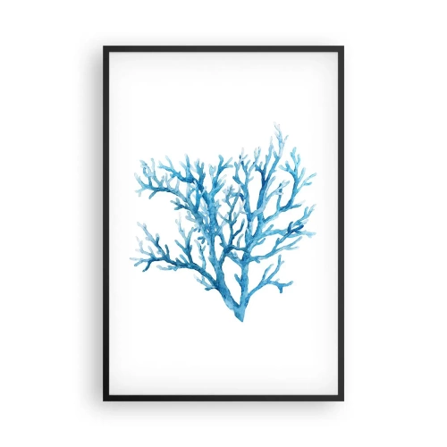 Poster in cornice nera - Filigrana marina - 61x91 cm