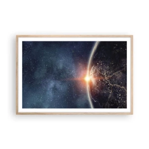 Poster in cornice rovere chiaro - In una nuova prospettiva - 91x61 cm