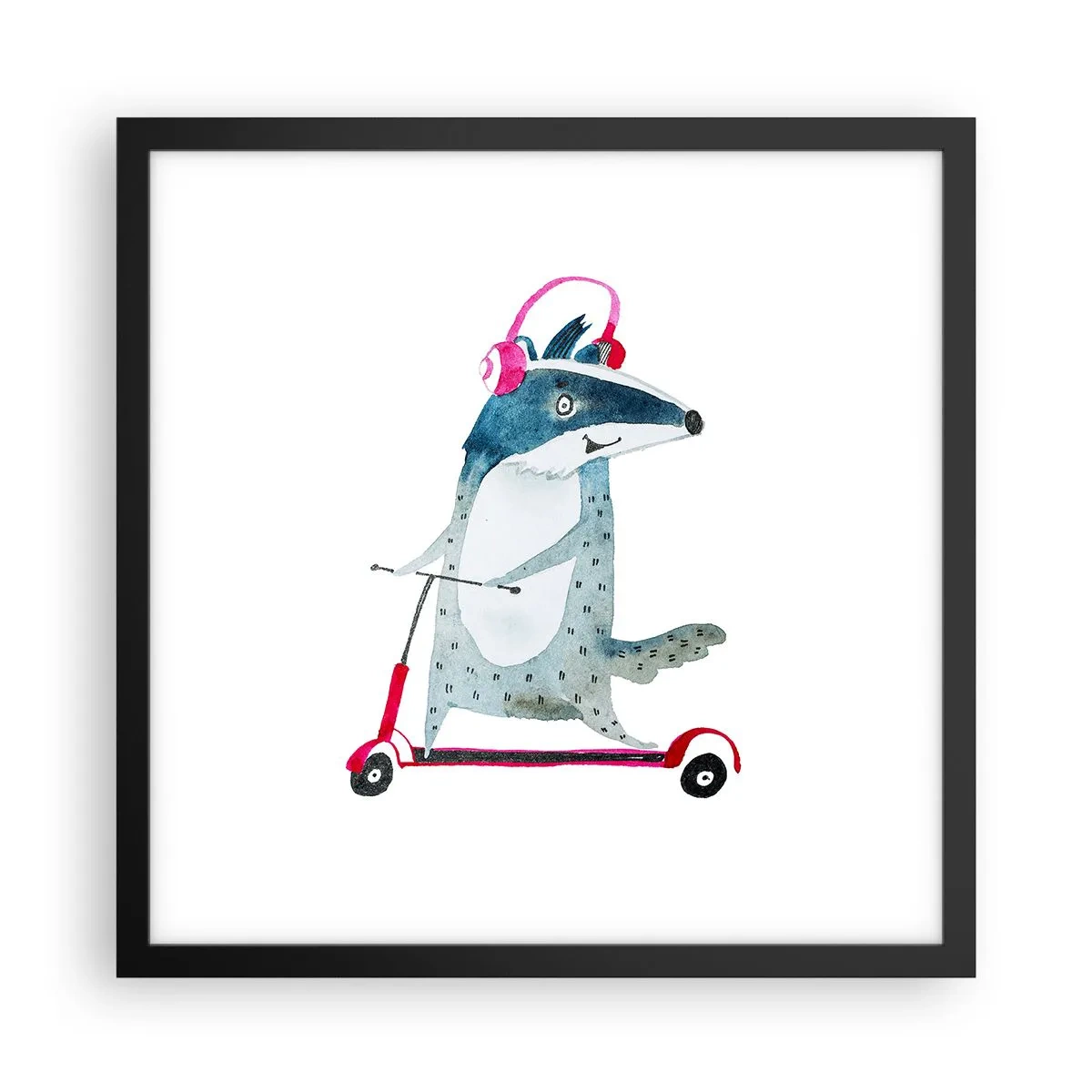 Poster in cornice nera - Tassi di gioia - 40x40 cm