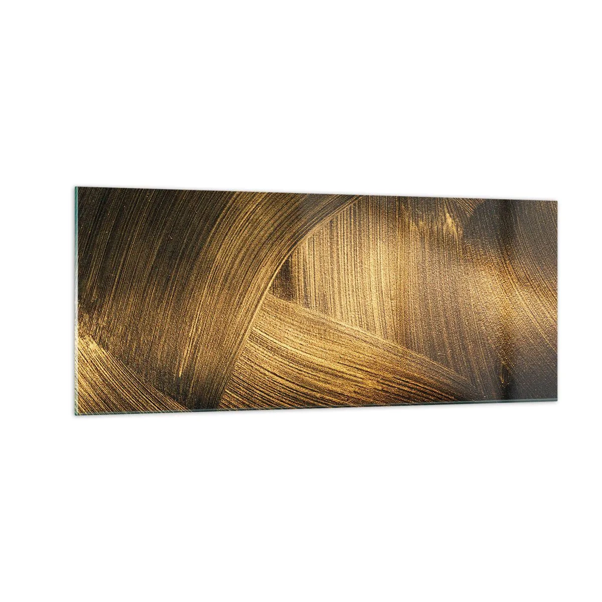 Quadro su vetro - Nel labirinto d'oro - 100x40 cm