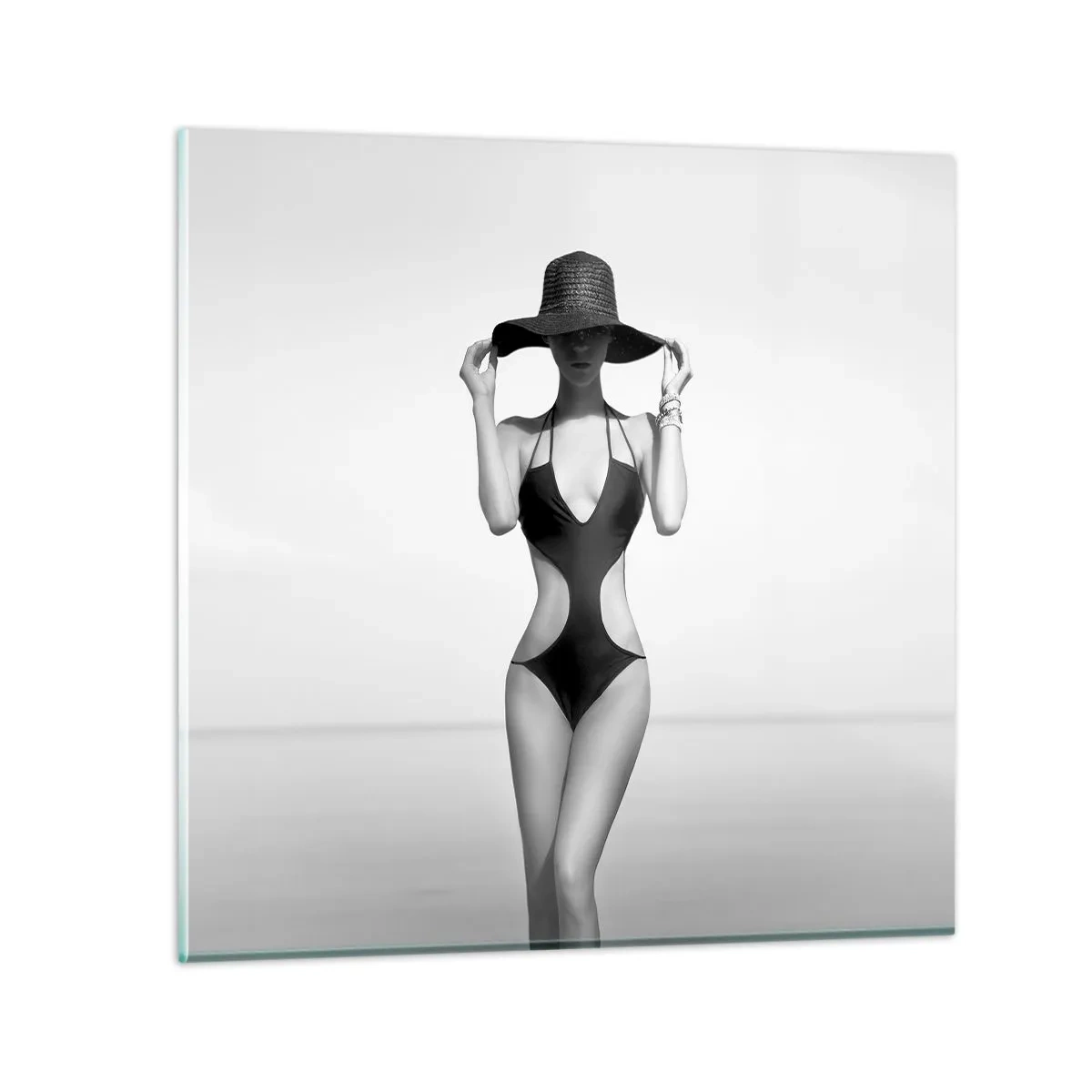 Quadro su vetro - Il mio nome è Eleganza - 60x60 cm