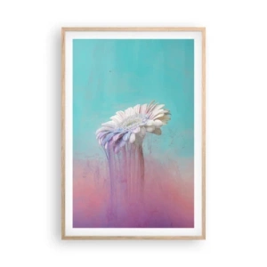 Poster in cornice rovere chiaro - L'aldilà dei fiori - 61x91 cm