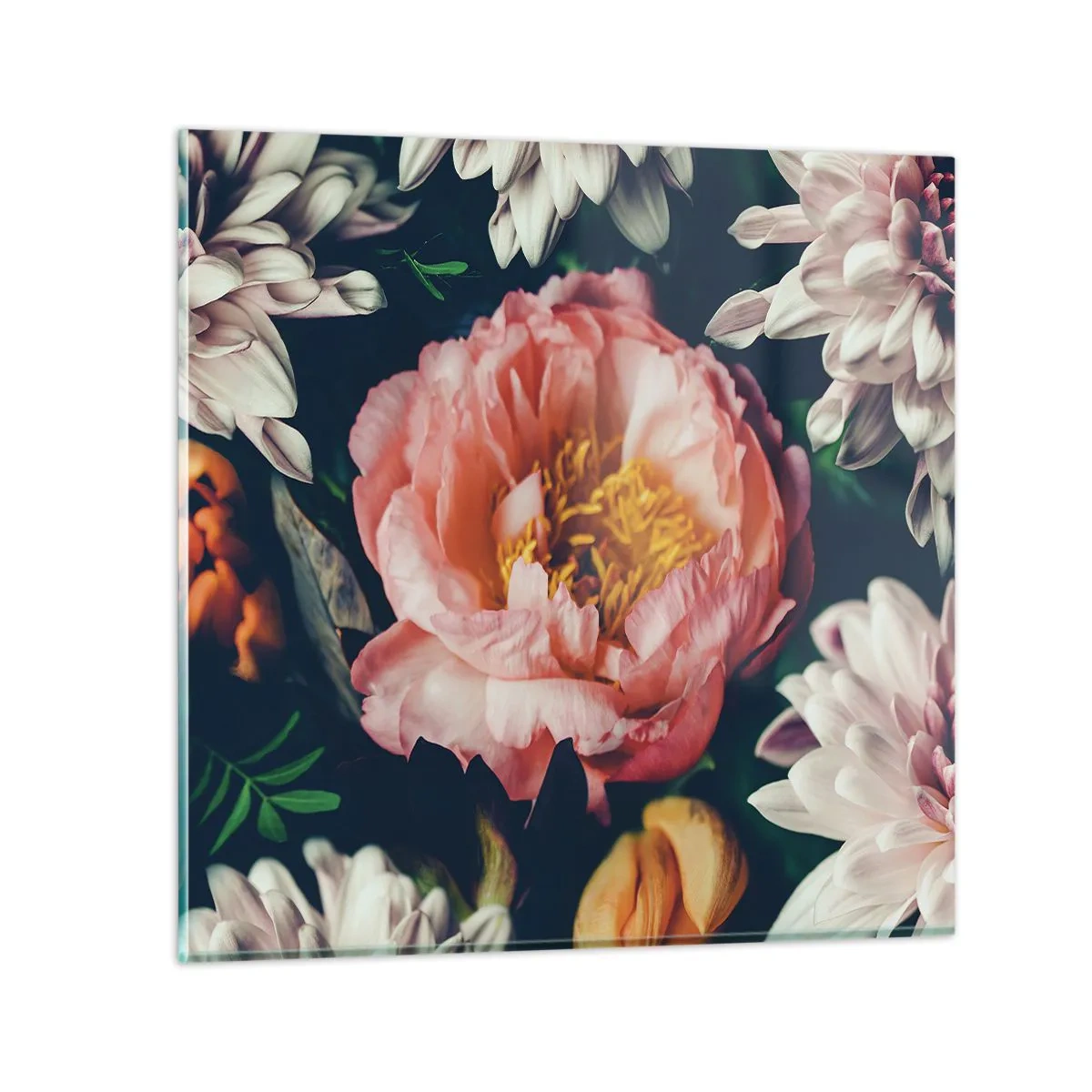 Quadro su vetro - Con fasto barocco - 40x40 cm