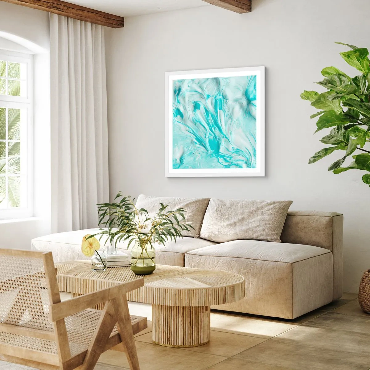 Poster in cornice bianca - Insieme per sempre - 40x40 cm