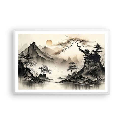 Poster in cornice bianca - Il fascino irripetibile dell'oriente - 91x61 cm
