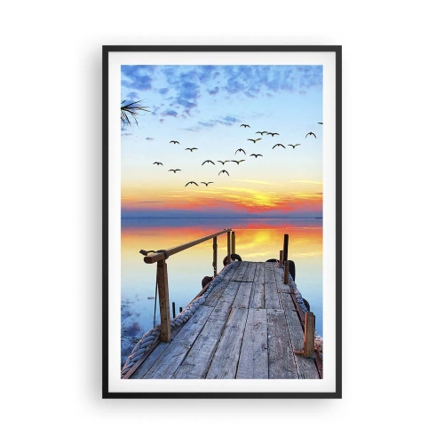 Poster in cornice nera - Il tempo del ritorno - 61x91 cm