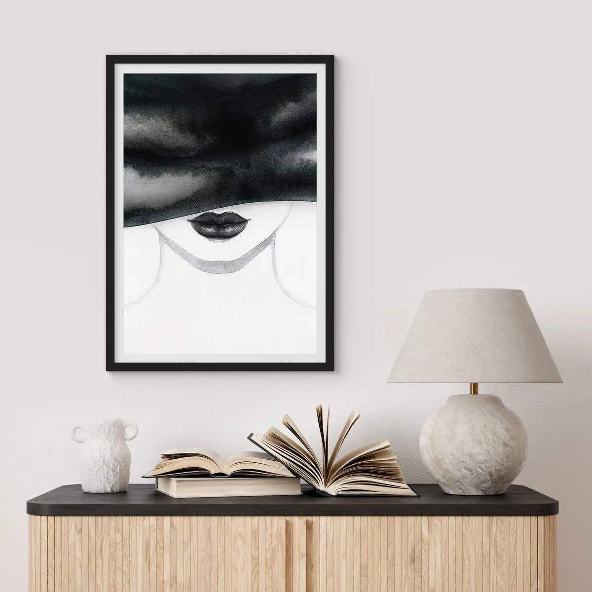 Poster in cornice nera - Il segreto dei sensi - 40x50 cm