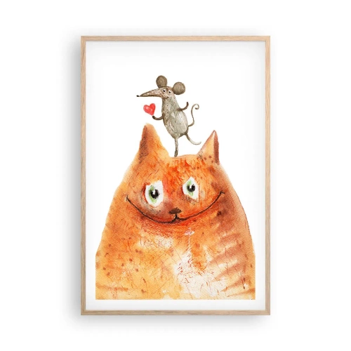 Poster in cornice rovere chiaro - I paradossi dell'amore - 61x91 cm