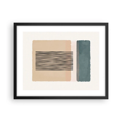 Poster in cornice nera - Tutto a posto - 50x40 cm