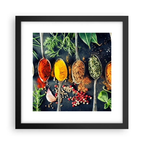 Poster in cornice nera - Magie gastronomiche - 30x30 cm