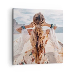 Quadro su tela - Stampe su Tela - In cammino verso la felicità - 50x50 cm