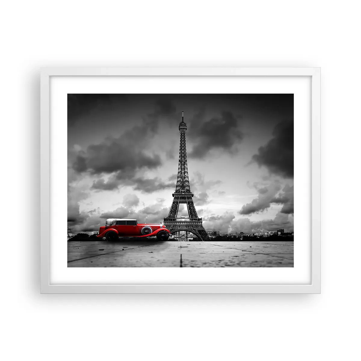 Poster in cornice bianca - Non molto tempo fa a Parigi - 50x40 cm