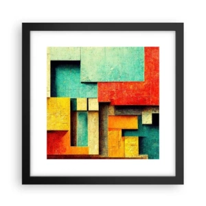 Poster in cornice nera - Il festival degli angoli retti - 30x30 cm