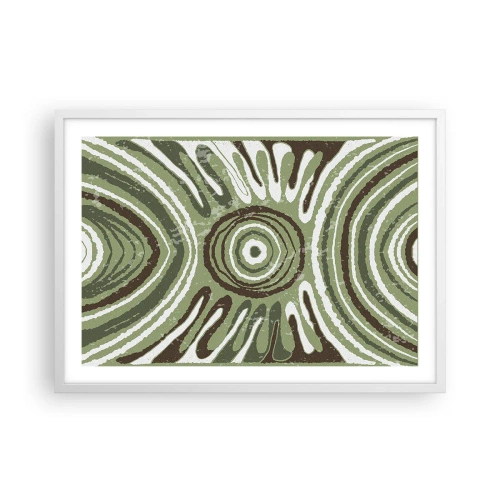 Poster in cornice bianca - Esplosione di emozioni - 70x50 cm