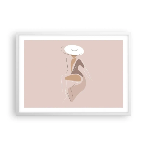 Poster in cornice bianca - Essere una dama - 70x50 cm