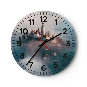 Orologio da parete - Orologio in Vetro - L'isola dei sogni - 40x40 cm