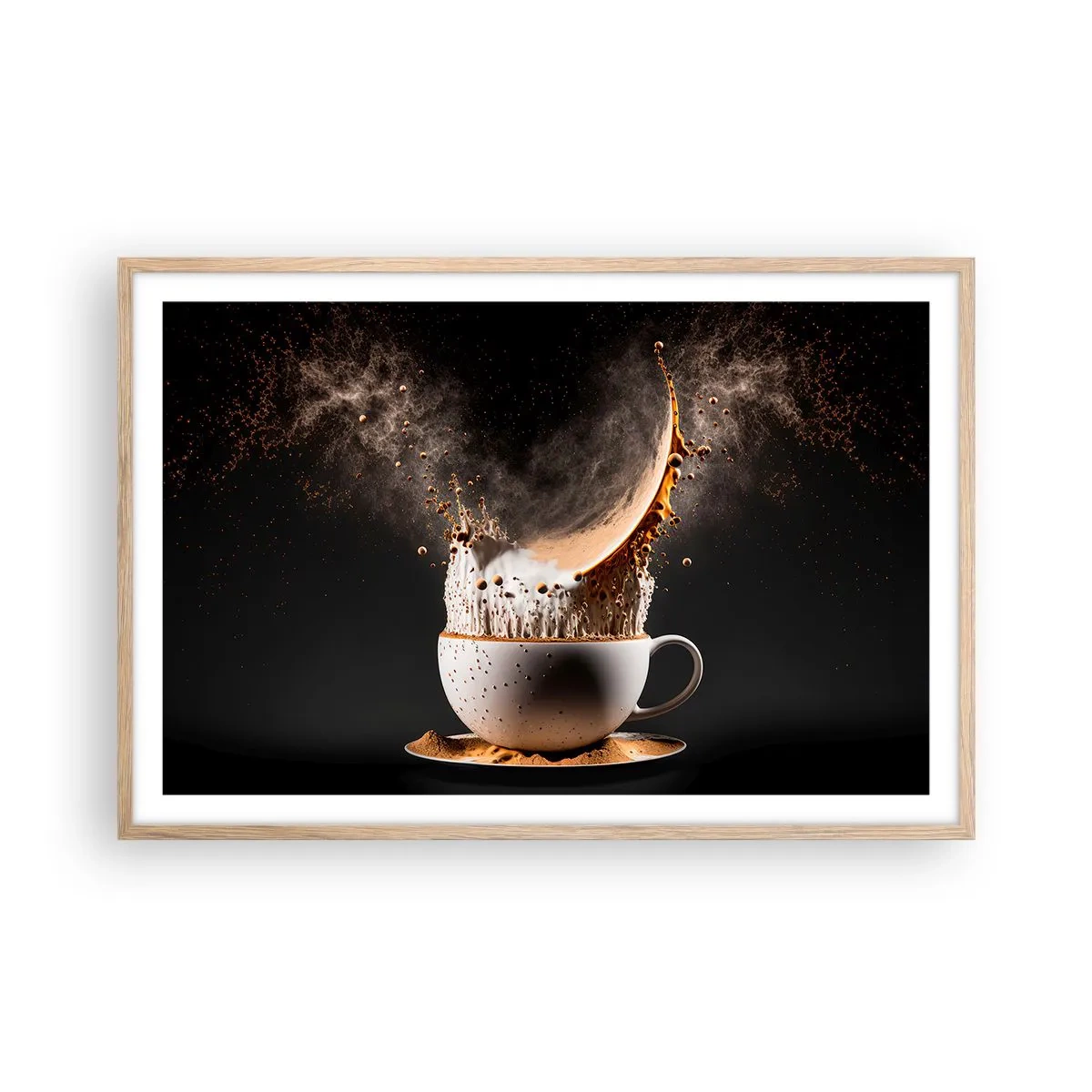 Poster in cornice rovere chiaro - Esplosione di sapore - 91x61 cm