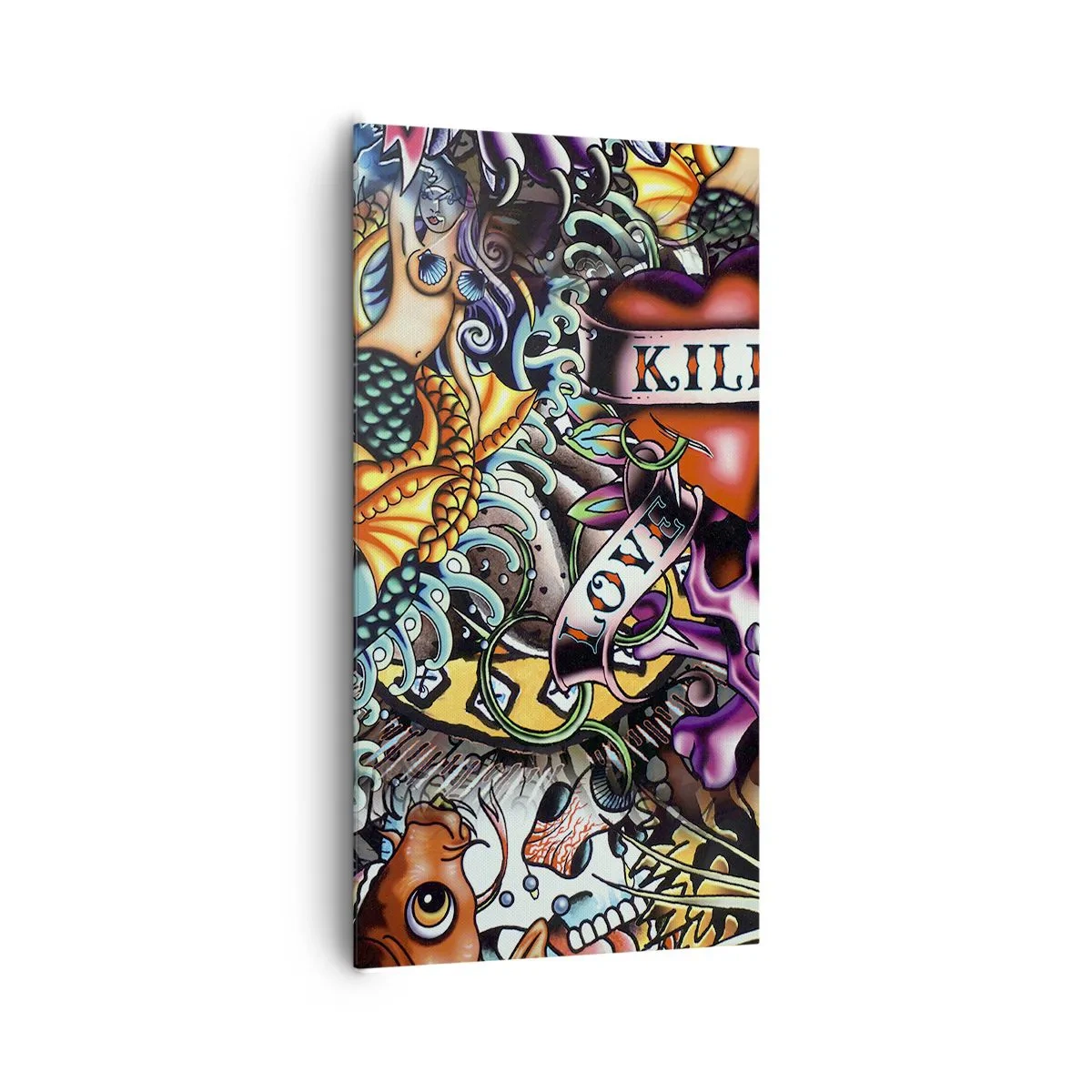 Quadro su tela - Stampe su Tela - Il sogno del tatuatore - 65x120 cm