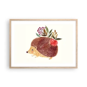 Poster in cornice rovere chiaro - E mi vuoi già bene - 70x50 cm