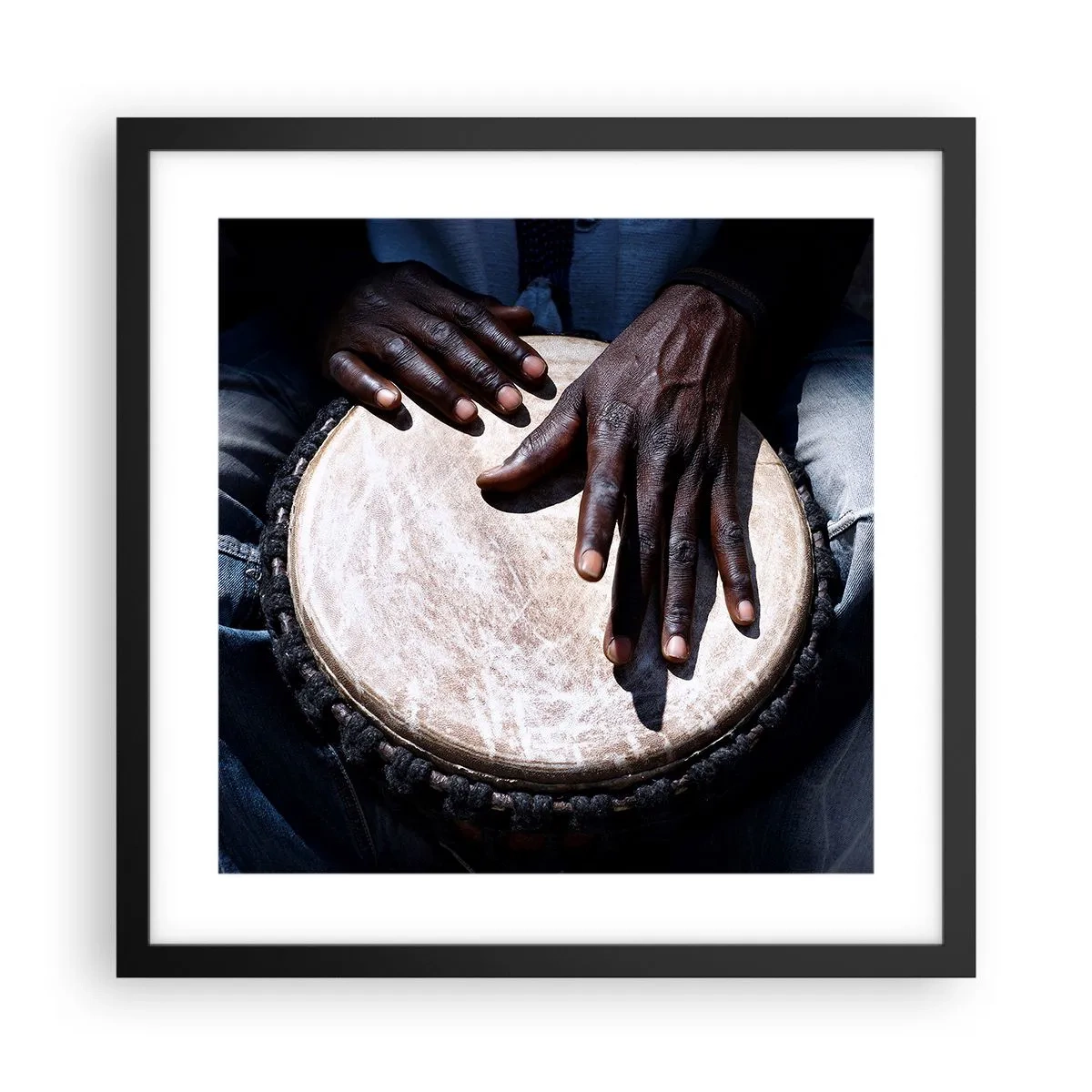 Poster in cornice nera - Vivi al tuo ritmo - 40x40 cm