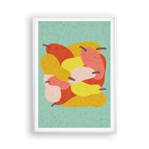 Poster in cornice bianca - Assaggia il sole estivo - 70x100 cm