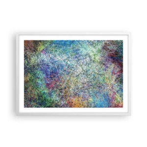 Poster in cornice bianca - Non è cosi semplice - 70x50 cm