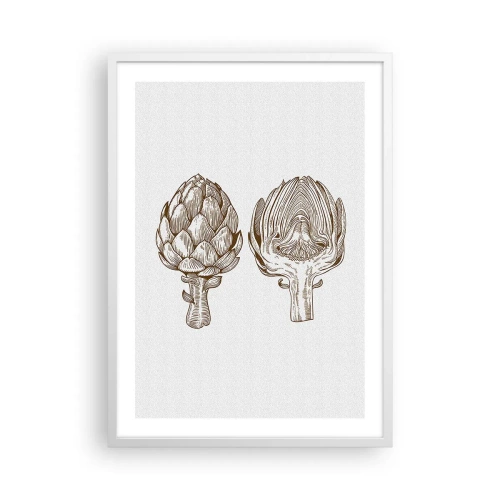 Poster in cornice bianca - Lezione di anatomia - 50x70 cm
