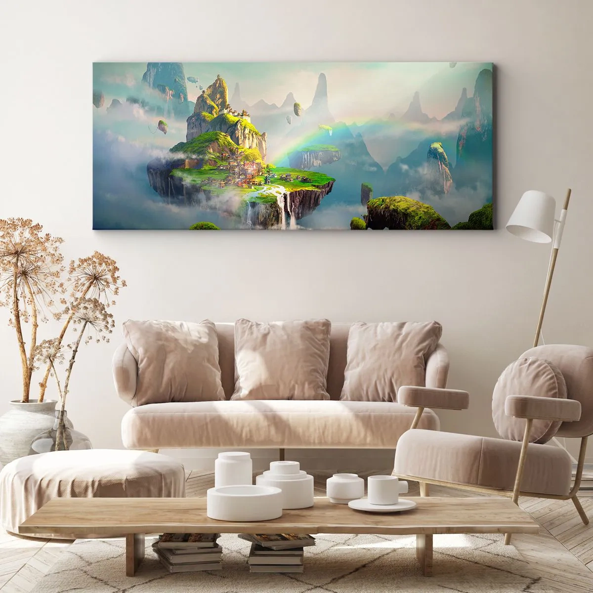 Quadro su tela - Stampe su Tela - In mezzo al cielo: isole fortunate - 100x40 cm