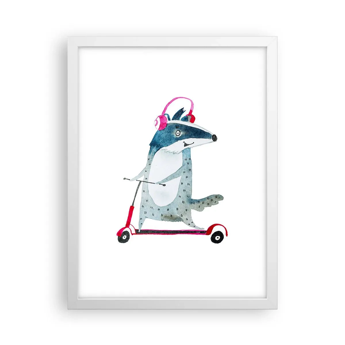 Poster in cornice bianca - Tassi di gioia - 30x40 cm