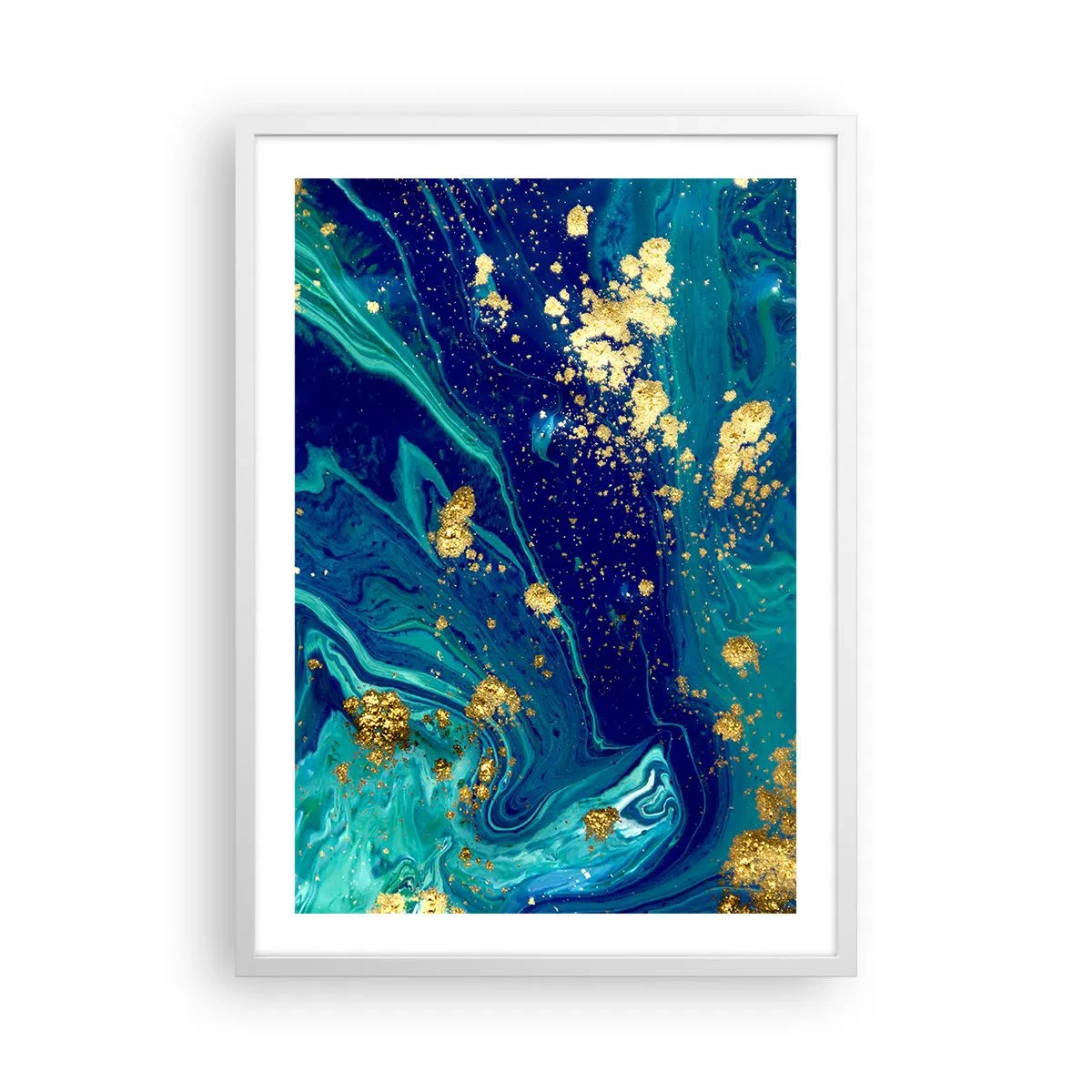 Poster in cornice bianca - Petali di sole - 50x70 cm