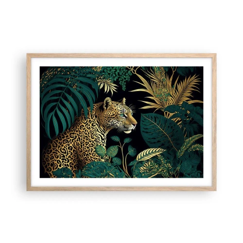 Poster in cornice rovere chiaro - Il signore della giungla - 70x50 cm