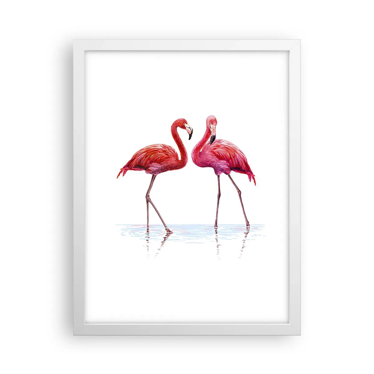 Poster in cornice bianca - Appuntamento in rosa - 30x40 cm