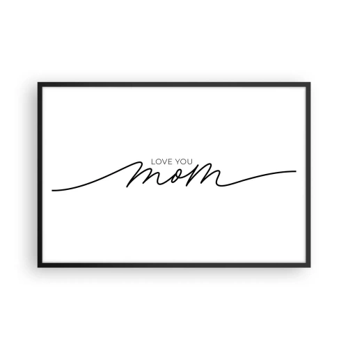 Poster in cornice nera - Grande commozione - 91x61 cm