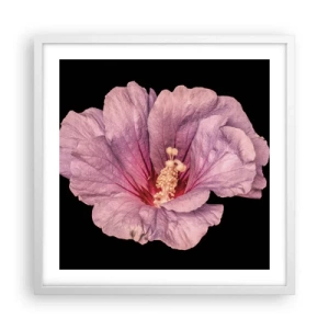 Poster in cornice bianca - Dritto al cuore - 50x50 cm