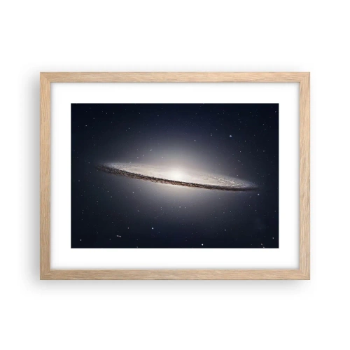 Poster in cornice rovere chiaro - Tanto tempo fa in una lontana galassia... - 40x30 cm