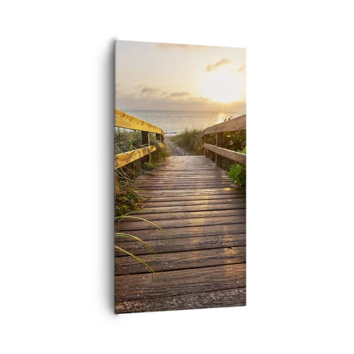Quadro su tela - Stampe su Tela - Dritto verso la riva - 65x120 cm