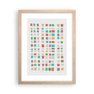 Poster in cornice rovere chiaro - Un gioco sconosciuto - 30x40 cm