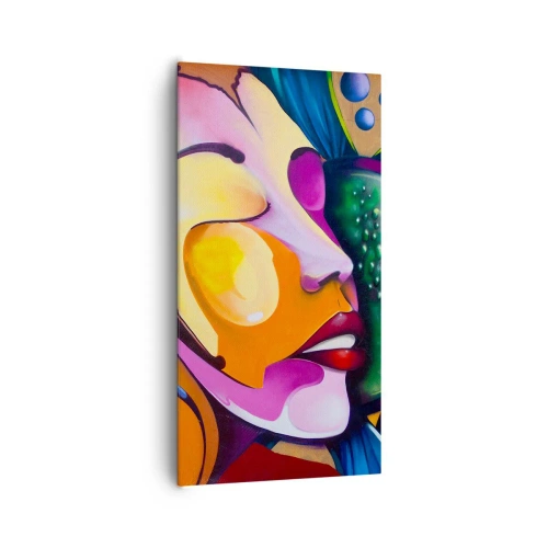 Quadro su tela - Stampe su Tela - Toccare con il colore - 65x120 cm